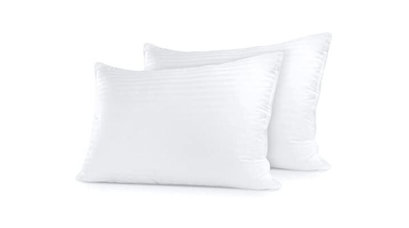 slender bed pillow