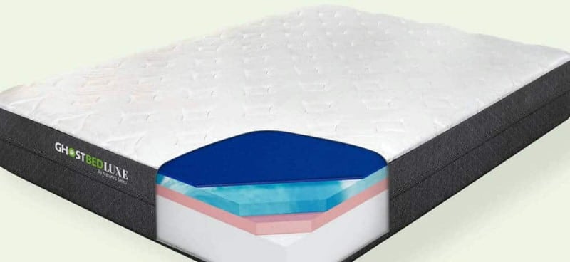 Ghostbed Luxe memory foam mattress inside view