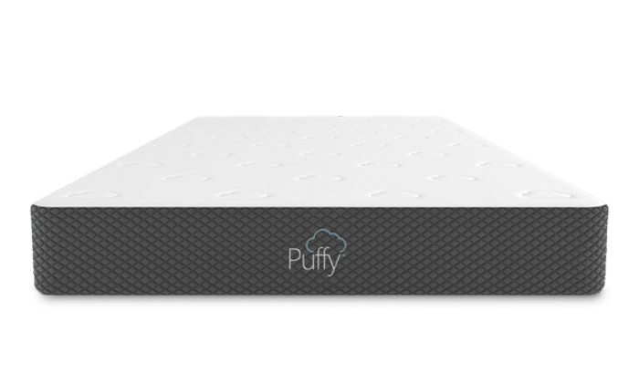 Puffy Lux memory foam mattress side view
