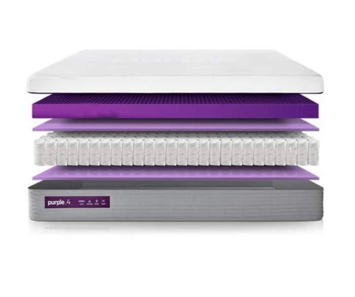 Purple Hybrid mattress for side sleepers 2022 inside view