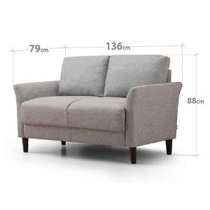 Zinus Jackie Love Seats–Best Budget Sleeper Sofa