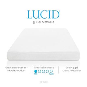 Lucid5 inch gel memory foam mattress