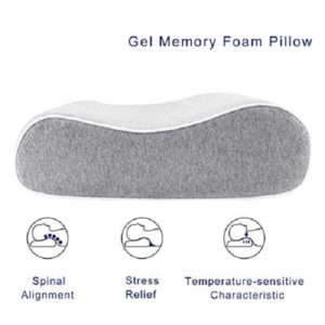 Mugetu Gel Infused Memory Foam Cervical Pillow