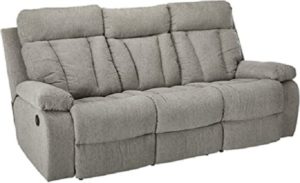Signature Design By Ashley Mitchiner Reclining Sofa With Drop Down Table