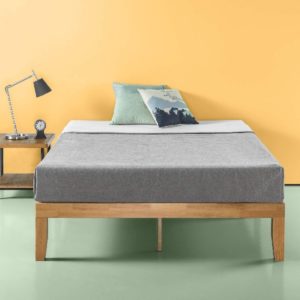 Zinus Moiz 14-Inch Solid Wood Platform Bed Frame With Slat Support