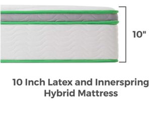 LINENSPA 10 Inch Latex Hybrid Mattress